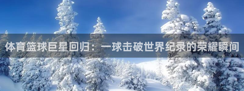 体育篮球巨星回归：一球击破世界纪录的荣耀瞬间