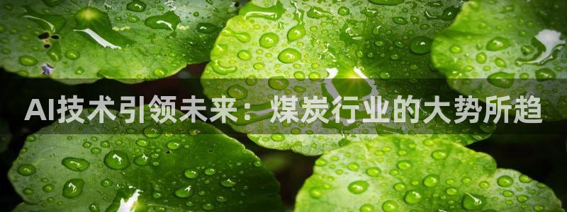 AI技术引领未来：煤炭行业的大势所趋